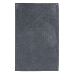 Alfombra de Baño/Afelpado Jacquard Tejida con Hilo Teñido, Diseño Abstracto, Color Gris Oscuro, 70x120cm, Marca Carla Luxury, para Uso Doméstico, Hecho en Turquía - Product Image 2