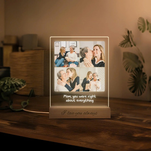 Lumières décoratives personnalisables de mica pour l'OEM en bois personnalisé de cadres de la fête des mères disponible - Product Image 1