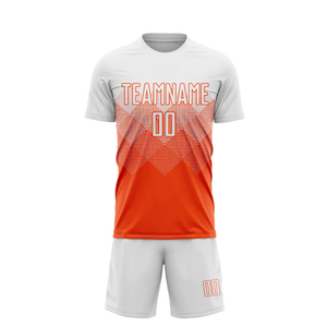 เสื้อฟุตบอลสำหรับทั้งชายและหญิงผ้าโพลีเอสเตอร์ระบายอากาศได้ดีผ้า100% แบบซับลิเมชันติดโลโก้ได้ตามต้องการ - Product Image 3