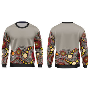 Sweatshirts surdimensionnés à col rond pour hommes personnalisés avec impression numérique Tissu polaire de taille XS Fourniture en gros Saison d'été - Product Image 2