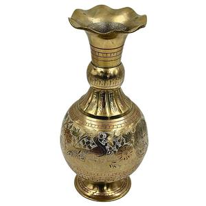High Quality Brass <b>Vintage</b> Arabic Flower <b>Vase</b> Engraved With Polish Finished For Tabletop Home Decor And Table Decoration - Product Image 1