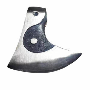 Hache en acier au manganèse 65 avec manche en bois massif, qualité industrielle, pour bricolage, survie en extérieur, camping, coupe, avec étui - Product Image 5