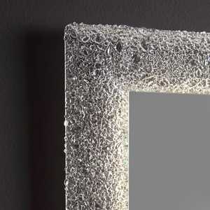 ICE COLORED LED <b>Mirror</b> Backlit Melted Glass with Grit 90X62 - Product Image 5