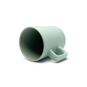 Tazza quadrata in ceramica opaca personalizzabile per merchandising - Product Image 2