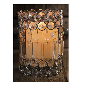 Soporte de luz en T para decoración de habitación, Set votivo de 3 luces decorativas personalizadas, de cristal dorado, único, clásico y moderno, hecho a mano - Product Image 4