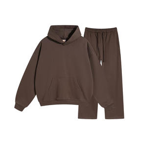 Conjunto de sudadera y pantalones transpirables de punto para hombre, chándal personalizado OEM, traje de sudadera de dos piezas, ropa informal cómoda - Product Image 5