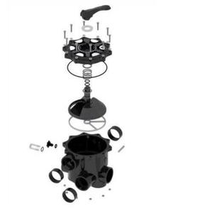 Valvola Multi-Way Midas Ø 50 mm (1.5 pollici) uscita di tenuta laterale-6 vie valvole-siamo grossista