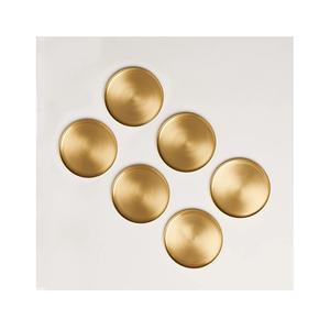 Nouveau concepteur sous-verres en métal outils de cuisine à la main tasse tasse sous-verres tampons à la mode fantaisie rond en métal sous-verres tapis/plateau - Product Image 3