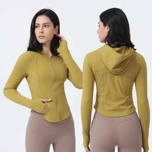 Women's Long Sleeve Quarter Zip Pullover Slim Fit <b>Mock</b> <b>Neck</b> Athletic Yoga <b>Tops</b> Workout Running Shirts with Thumbholes - Product Image 2