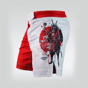 Shorts MMA imprimés de haute qualité, taille élastique, séchage rapide, style sportif à motif uni, fabriqués au Pakistan - Product Image 2
