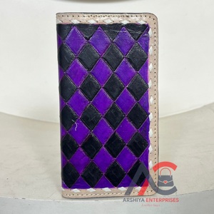 Nouveau portefeuille long personnalisé pour homme en cuir de vachette à carreaux, élégant et tendance, porte-monnaie et pochette, cadeau unisexe - Product Image 1