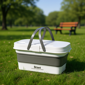 Panier de pique-nique thermique personnalisé Briant avec accessoires pour votre prochaine aventure en plein air - Product Image 3