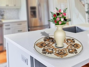 ที่รองจานผ้าปักลูกปัดสำหรับตกแต่งบ้านในห้องครัว - Product Image 3