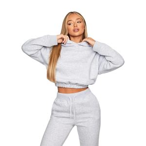 Nuevo Conjunto Deportivo Informal Personalizado 100% Algodón para Mujer, Color Sólido, Ropa Urbana con Cremallera para Adultos, Invierno - Product Image 1