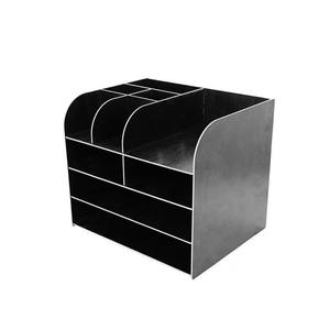 Organiseur de bureau JGWOOD DESIGNS Myrva à trois niveaux en plastique, organisateur de rangement de bureau autoportant pour usage professionnel - Product Image 1