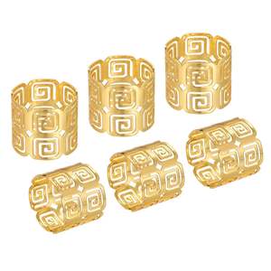 Servilletero de metal de forma cuadrada contemporánea para mesas de comedor elegantes casas modernas o banquetes corporativos elegantes - Product Image 6