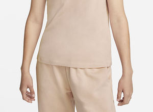 T-shirt décontracté de sport à manches courtes de couleur unie pour femmes Design à col rond respirant Yoga Fitness patchs de loisirs d'été Appliques - Product Image 4