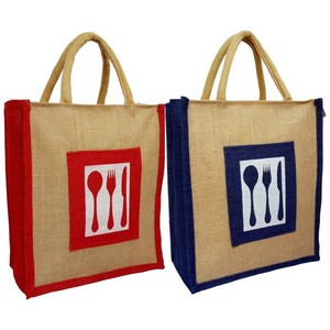 ถุงผ้าปอสำหรับใส่ของชำแบบใช้ซ้ำได้เป็นมิตรกับสิ่งแวดล้อมทนทานปรับแต่งโลโก้ได้ - Product Image 3