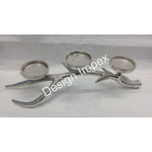 Portavelas Decorativo de Aluminio con Forma de Asta de Ciervo, Artesanía para Decoración Navideña y Suministros para Eventos - Product Image 3