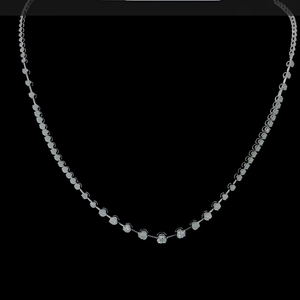 Collier en or blanc Moissanite Zircon Iced Out Bling Diamond Pendant Necklace for Women - Product Image 1