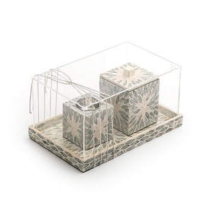 Quemador Bakhoor de forma Rectangular de la mejor calidad en trabajo de madera y fregona Quemador de incienso Mabkhara a buen precio - Product Image 5