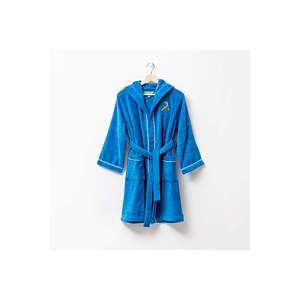 Be-0817-Bl Peignoir pour enfants 100% coton bleu 65x65 cm - BLEU - Product Image 1