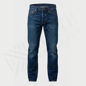 Pantalones Vaqueros de Mezclilla para Hombre, Estilo Vintage, Color Personalizado, con Pedrería, Diseño Desgastado, Ajustados, Talla Grande, Personalizados al por Mayor - Product Image 1