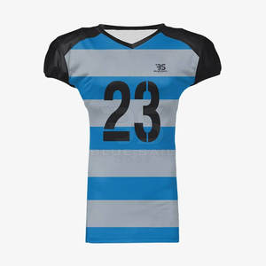 Camiseta de fútbol americano personalizada de último diseño, uniforme de fútbol personalizado barato con mangas cortas, ropa de fútbol de nuevo diseño - Product Image 4