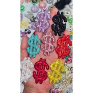 Wholesale High Quality Eco-Friendly <b>Beaded</b> Charm Patches with Handmade Embroidered Applique for Sustainable Fashion Brands Use - Product Image 2