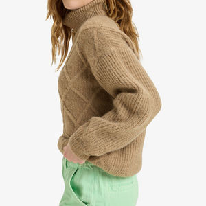 เสื้อสเวตเชิ้ตคอกลมแขนยาวสำหรับผู้หญิง คุณภาพสูง ผลิตจากผ้าโพลีเอสเตอร์/คอตตอนบุขนแกะ เป็นมิตรต่อสิ่งแวดล้อม น้ำหนักเบา ระบายอากาศได้ดี สวมใส่สบาย - Product Image 2