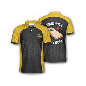 ชุดเสื้อเจอร์ซีย์คอร์นโฮลคุณภาพดีที่สุดสำหรับผู้ชาย - แห้งเร็ว ป้องกันแบคทีเรีย สีและโลโก้ปรับแต่งได้ วัสดุโพลีเอสเตอร์ บริการ OEM - Product Image 1