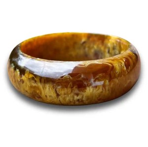 Brazaletes de resina Unisex de moda ondulada, accesorio de pulsera de resina brillante de forma redonda de diseño propio, estilo bohemio para mujeres y hombres - Product Image 4