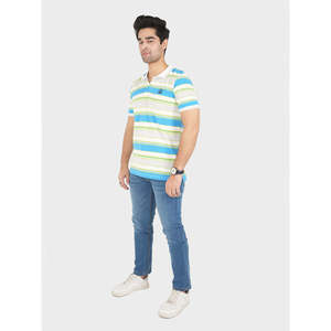 ODAI pour Polo décontracté coupe ajustée, haute qualité, techniques de broderie en soie, fermeture éclair, rayures disponibles, tailles XL à 6XL, logo personnalisé - Product Image 2