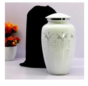 Urne funéraire personnalisée RABEH en métal, style américain moderne, durable, souvenir funéraire pour cendres d'adultes, commémorative, personnalisable pour humains et chiens - Product Image 2