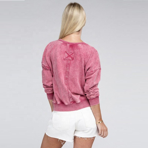 Novedad 2025: Camiseta de Verano de Manga Corta, Cuello Redondo, Ajuste Delgado, Tejido Pesado de Poliéster/Algodón 380 GSM, Lavado Ácido, Ecológica, Estilo Vintage - Product Image 6