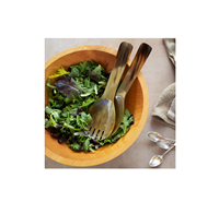 Bol en corne de buffle cuillère à salade pour de multiples utilisations cadeau bol à salade fait main stockage de fruits maison vaisselle top vente
