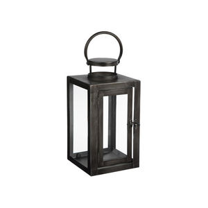 Linterna de Metal con acabado envejecido decorativo marroquí, portavelas de madera para interiores y exteriores, soporte de pilar para decoración navideña - Product Image 1