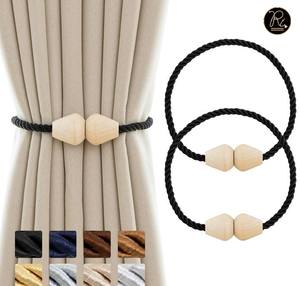 Attaches de rideaux décoratifs en polyester pour rideaux de fenêtre, accessoires d'intérieur pour la maison et le bureau, supports de rideaux en tissu durables - Product Image 6