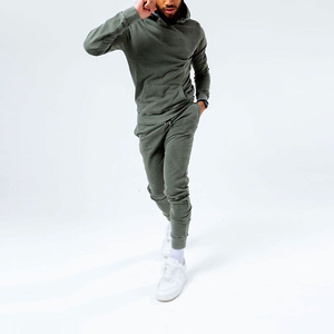 Conjunto Deportivo de Dos Piezas para Hombre, Estilo Vintage, Lavado Ácido, Talla Grande, con Logotipo Personalizado al por Mayor - Product Image 1