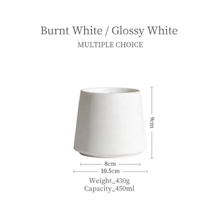 ขวดโหลเซรามิกสีขาวด้านหรูหราจากยุโรปเหนือสำหรับทำเทียนขายส่ง - Product Image 2