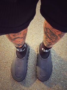 Pantuflas de entrenamiento pre-competición para hombre, transpirables, con masaje para pies, tipo mules, para exteriores, informales, deportivas. - Product Image 5