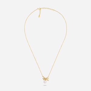 92.5 Silver <b>Necklace</b> 191274 Geometric Link Chain with Gold and Rhodium Plating Trendy Religious Jewelry with Channel Setting - Product Image 4