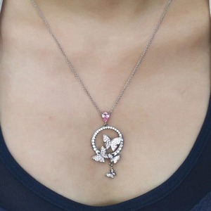 Pendentif en Moissanite Plaqué Or Style Hip Hop pour Bijoux de Mariage et Cadeaux Romantiques – Vente en Gros, Disponible dans le Monde Entier, Inde - Product Image 3