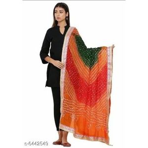 ผ้าคลุมไหล่ไหมบันดาห์นีลายพิมพ์กอต้าปาตี - Product Image 6