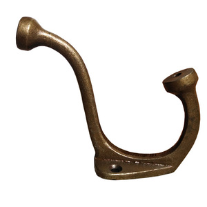 SIMPLE CLASSIC VINTAGE DOUBLE COAT HAT HOOK Durable Iron <b>Wall</b> Hook Clothes <b>Towel</b> Direct Manufacturer Low Price Coat Rack - Product Image 5