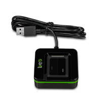ZKT SLK20R Registrador de Asistencia de Tiempo de Escritorio, Escáner Biométrico de Huellas Dactilares Digital USB, Resolución de 500DPI
