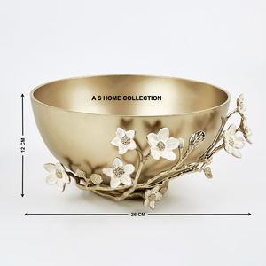 ชามอลูมิเนียมโลหะรูปนกและดอกไม้ดีไซน์ใหม่สำหรับตกแต่งโต๊ะอาหารและห้องครัวในบ้านดีไซน์หรูหราไม่เหมือนใคร - Product Image 5