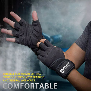 Gants d'haltérophilie personnalisés OEM et ODM Gants de gymnastique avec enveloppe de soutien du poignet Gants d'entraînement et de fitness unisexes réglables - Product Image 4