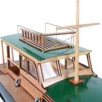 Hemingway Pilar Holz-Dekorationsboot 73cm 2,9kg Outdoor Anpassbare Kapazität Vietnam-Herkunft Modell B198
