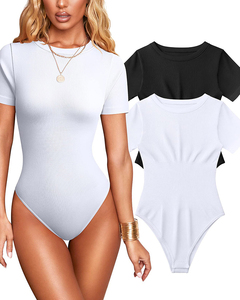 Vente chaude taille cintrage ventre-reliure serré col rond à manches courtes string body-shaping combinaison Yoga body - Product Image 2